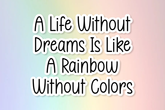 Monday Rinbow Font Monday Rainbow Font – 7NTypes